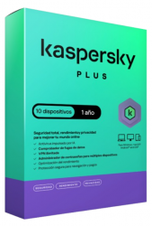 Kaspersky Plus, 10 Dispositivos, 1 Año, Windows/Mac 