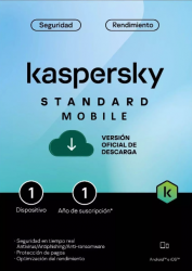 Kaspersky Standard, 1 Dispositivo, 1 Año, Android/Mac ― Producto Digital Descargable 