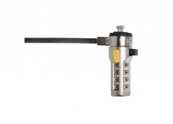 Kensington Candado de Combinación para Laptops K67819WW, 1.8 Metros, Negro/Amarillo 