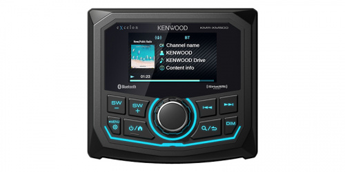 Kenwood KMR-XM500 Estéreo Marino, Bluetooth, USB, Negro 