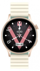 Kieslect Smartwatch Lora 2, AMOLED, Android/iOS, Dorado - Resistente al Agua 