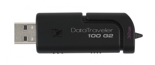 Memoria USB Kingston DataTraveler 100 G2, 32GB, USB 2.0, Negro 