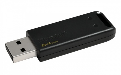 Memoria USB Kingston DataTraveler 20, 64GB, USB 2.0, Negro 