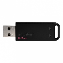 Memoria USB Kingston Datatraveler 20, 64GB, USB 2.0, Negro, 3 Piezas 