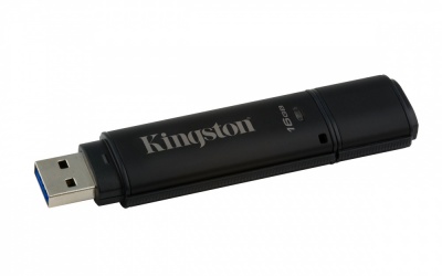 Memoria USB Kinsgton DataTraveler 4000G2, 16GB, USB 3.0, Negro 