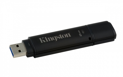 Memoria USB Kingston DataTraveler 4000G2, 8GB, USB 3.0, Negro 