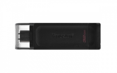 Memoria USB Kingston DataTraveler 70, 32GB, USB-C 3.2, Negro 