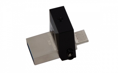 Memoria USB Kingston DataTraveler microDuo 3.0, 16GB, USB 3.0 OTG, Lectura 70MB/s, Escritura 10MB/s, Negro 