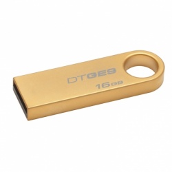 Memoria USB Kingston DataTraveler GE9, 16GB, USB 2.0, Oro de 24 Quilates 