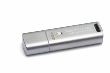 Memoria USB Kingston DataTraveler Locker+ G2, 32GB, USB 2.0, Lectura 10MB/s, Escritura 5MB/s, Plata 