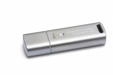 Memoria USB Kingston DataTraveler Locker+ G2, 8GB, USB 2.0, Lectura 10MB/s, Escritura 5MB/s, Plata 