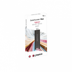 Memoria USB Kingston DataTraveler Max, 1TB, USB 3.2, Lectura 1000MB/s, Escritura 900MB/s, Negro ― ¡Precio limitado a 5 unidades por cliente! 