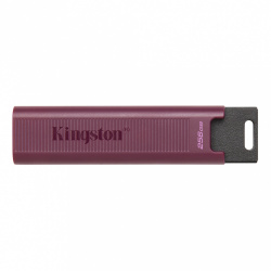 Memoria USB Kingston DataTraveler Max, 256GB, USB 3.2, Lectura 1000MB/s, Escritura 900MB/s, Rojo 