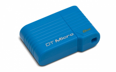 Memoria USB Kingston DataTraveler Micro 8GB, USB 2.0, Azul 