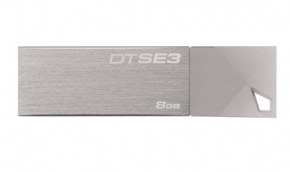 Memoria USB Kingston DataTraveler SE3, 8GB, USB 2.0, Plata 