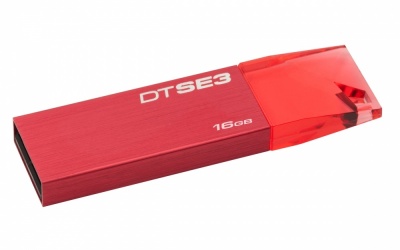 Memoria USB Kingston DataTraveler SE3, 16GB, USB 2.0, Rojo 