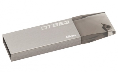 Memoria USB Kingston DataTraveler SE3, 8GB, USB 2.0, Gris 