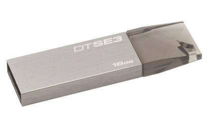 Memoria USB Kingston DataTraveler SE3, 16GB, USB 2.0, Gris 
