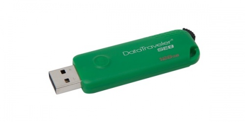 Memoria USB Kingston DataTraveler SE8, 128GB, USB 2.0, Verde 