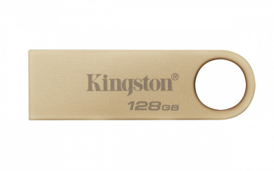 Memoria USB Kingston DataTraveler SE9 G3, 128GB, USB 3.2, Lectura 220MB/s, Dorado 