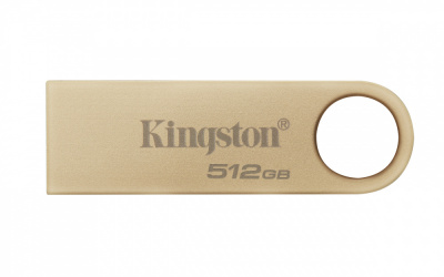 Memoria USB Kingston DataTraveler SE9 G3, 512GB, USB 3.2, Lectura 220MB/s, Dorado 