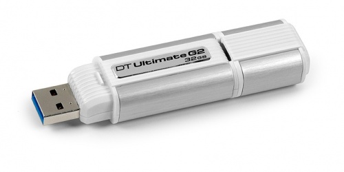 Memoria USB Kingston DataTraveler Ultimate G2, 32GB, USB 3.0, Lectura 100MB/s, Escritura 70MB/s, Aluminio 