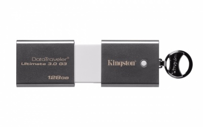 Memoria USB Kingston DataTraveler Ultimate G3, 128GB, USB 3.0, Lectura 150MB/s, Escritura 70MB/s - para Mac/PC 