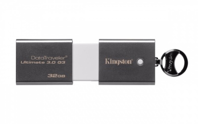 Memoria USB Kingston DataTraveler Ultimate G3, 32GB, USB 3.0, Lectura 150MB/s, Escritura 70MB/s - para Mac/PC 