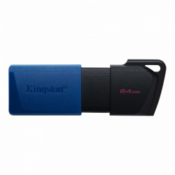 Memoria USB Kingston DataTraveler Exodia M, 64GB, USB A, Negro, 2 Piezas 