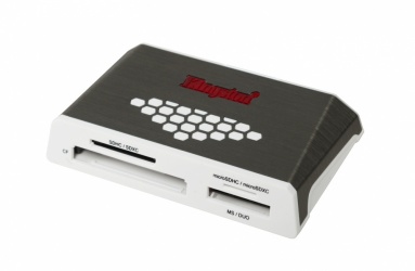 Kingston Lector de Memoria USB 3.0 High-Speed, 5000 Mbit/s, Gris/Blanco 