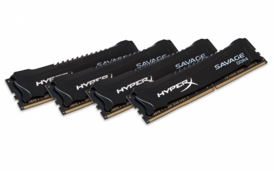 Kit Memoria RAM Kingston Savage DDR4, 2400MHz, 64GB (4 x 16GB), CL14, XMP 