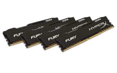 Kit Memoria RAM Kingston HyperX FURY DDR4, 2400MHz, 32GB (4 x 8GB), CL15 