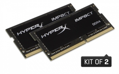 Kit Memoria RAM Kingstone HyperX Impact DDR4, 2933MHz, 64GB (2 x 32GB), Non-ECC, CL17, SO-DIMM, XMP 