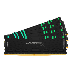 Kit Memoria RAM Kingston HyperX Predator RGB DDR4, 3000MHz, 32GB (4 x 8GB), Non-ECC, CL15, XMP 