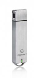 Memoria USB Kingston IronKey Basic S1000, 32GB, USB 3.0, Lectura 180MB/s, Escritura 80MB/s, Plata 