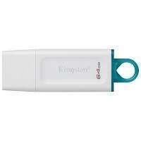 Memoria USB Kingston DataTraveler Exodia, 64GB, USB-A 3.0, Blanco 