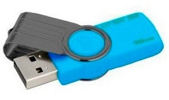 Memoria USB Kingston DataTraveler, 16GB, USB 2.0, Azul 