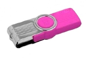 Memoria USB Kingston DataTraveler, 16GB, USB 2.0, Rosa 