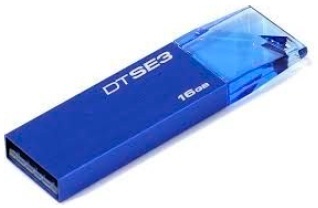 Memoria USB Kingston DataTraveler SE3, 16GB, USB 2.0, Azul 