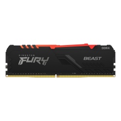Memoria RAM Kingston FURY Beast RGB DDR4, 3200MHz, 16GB, Non-ECC, CL16, XMP ― ¡Precio especial limitado a 5 unidades por cliente! 