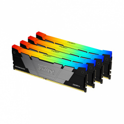 Kit Memoria RAM Kingston FURY Renegade RGB DDR4, 3200MHz, 32GB (4 x 8GB), Non-ECC, CL16, XMP 
