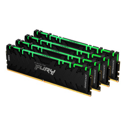 Kit Memoria RAM Kingston Renegade Black RGB DDR4, 3200MHz, 32GB (4 x 8GB), Non-ECC, CL16, XMP 