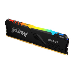 Memoria RAM Kingston FURY BEAST RGB DDR4, 3600MHz, 16GB, CL18, XMP ― Empaque dañado, producto nuevo. 