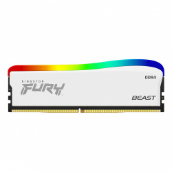 Memoria RAM Kingston FURY Beast RGB SE DDR4, 3600MHz, 16GB, CL18, XMP, Blanco  