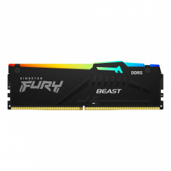 Memoria RAM Kingston Fury Beast RGB DDR5, 4800MHz, 16GB, Non-ECC, CL38, XMP 