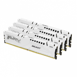 Kit Memoria RAM Kingston Fury Beast DDR5, 5200MHz, 64GB - 4 x 16GB, CL40, XMP, Blanco 