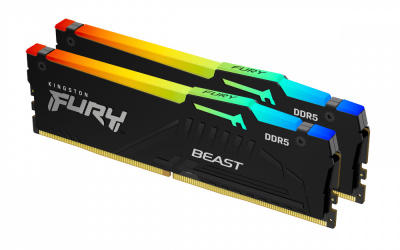 Kit Memoria RAM Kingston FURY Beast DDR5, 6000MHz, 32GB - 2 x 16GB, CL30, XMP 