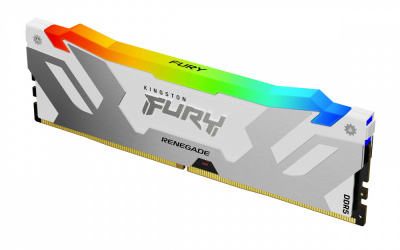 Memoria RAM Kingston FURY Renegade RGB DDR5, 6400MHz, 32GB, Non-ECC, CL32, XMP, Blanco 