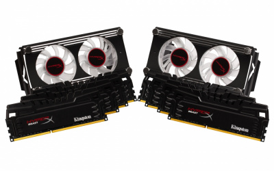 Kit Memoria RAM Kingston Beast DDR3, 2133MHz, 64GB (8 x 8GB), CL11, Non-ECC, XMP, c/ Fan 