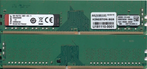 Memoria RAM Kingston DDR4, 2400 MHz, 8GB, ECC, CL17 